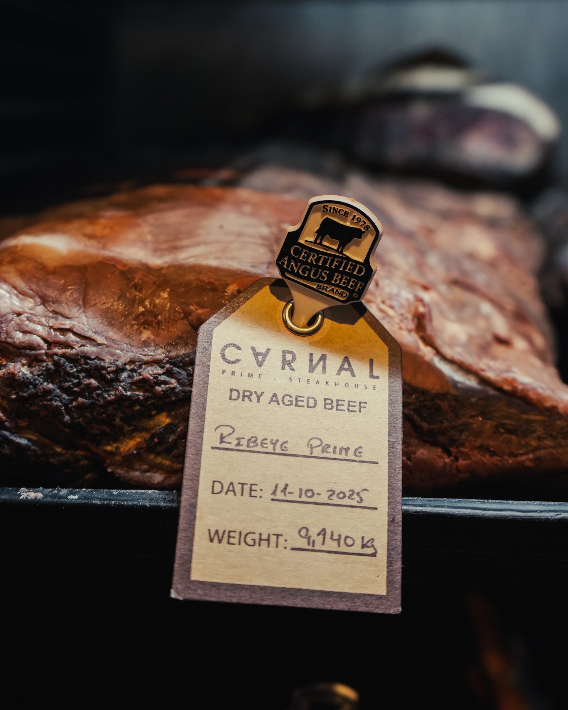Carnal Dry-Aged — Etiqueta de maduración